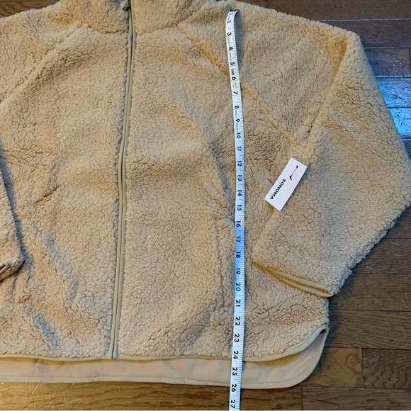 Womens Sonoma Goods for Life Sherpa Teddy Jacket | XL | Tan  NEW!! - Picture 12 of 12